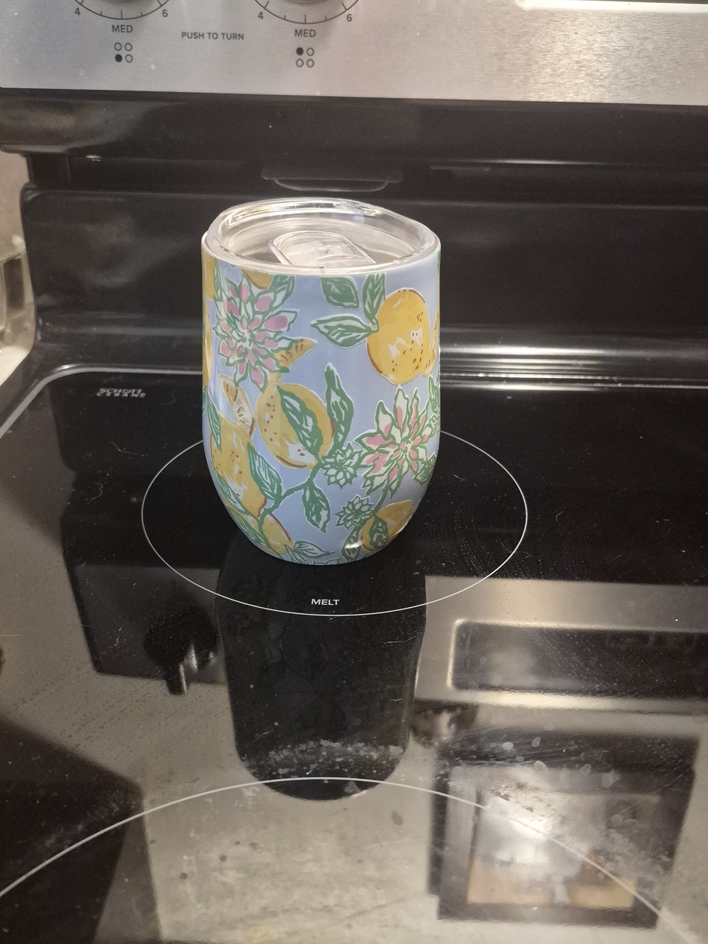 Lilly Pulitzer 12 oz insulated stemless wine tumbler